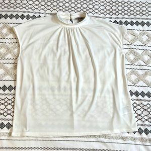Ivory Sleeveless Blouse